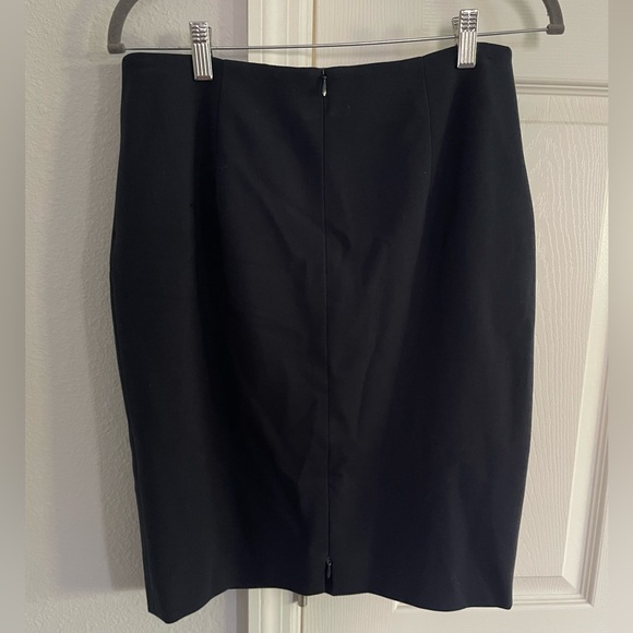 Akris Punto navy blue professional pencil skirt with double zipper back size 8 - Picture 5 of 11